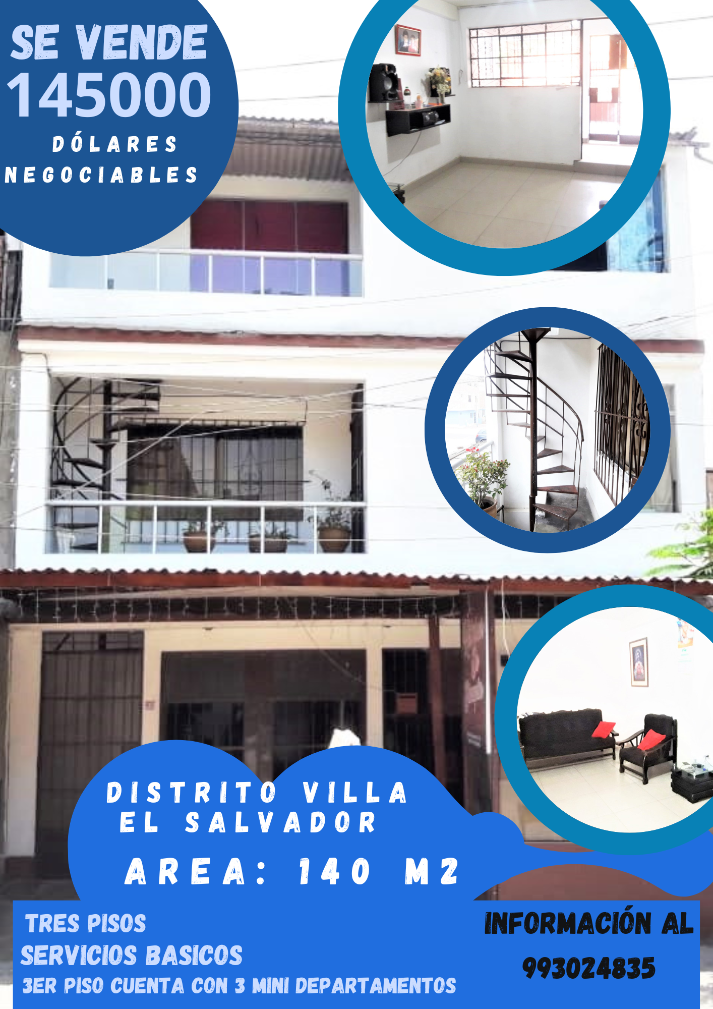 Se Vende Casa en Villa el Salvador